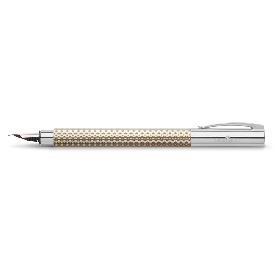 Faber-Castell - Ambition OpArt White Sand fountain pen, M