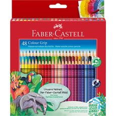 Faber-Castell - Colour Grip colour pencil, cardboard wallet of 48