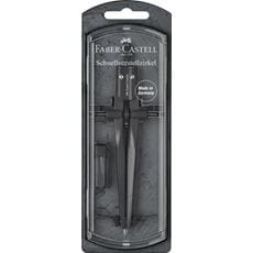 Faber-Castell - Stream quick-set compass, black stone
