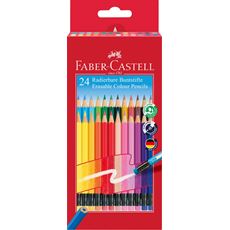 Faber-Castell - Classic Colours erasable colour pencils, wallet of 24