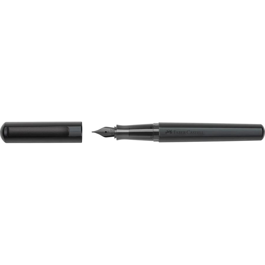 Faber-Castell - Fountain pen Hexo black matt medium