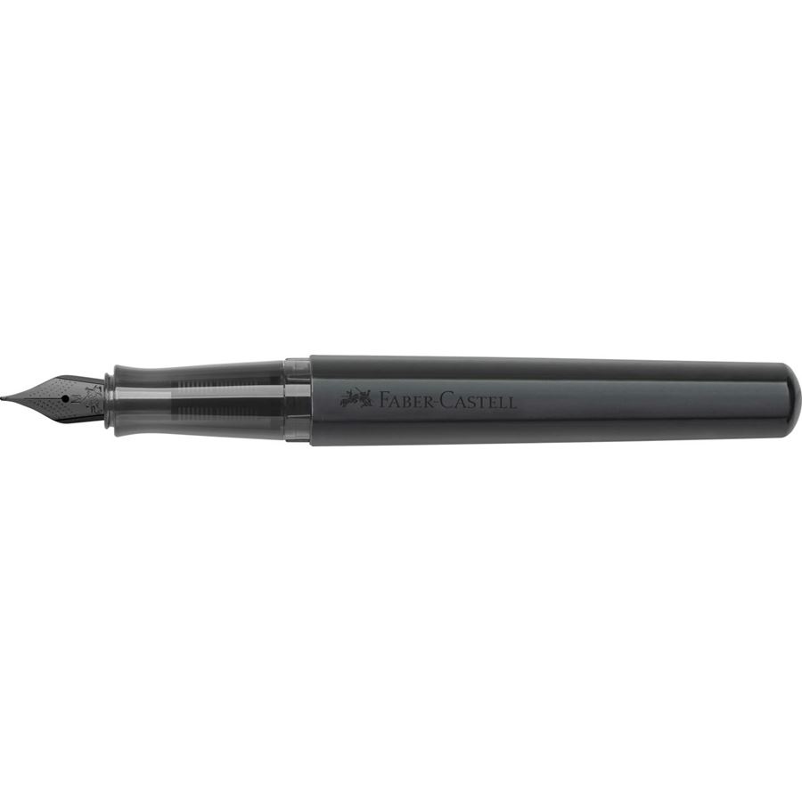 Faber-Castell - Fountain pen Hexo black matt medium