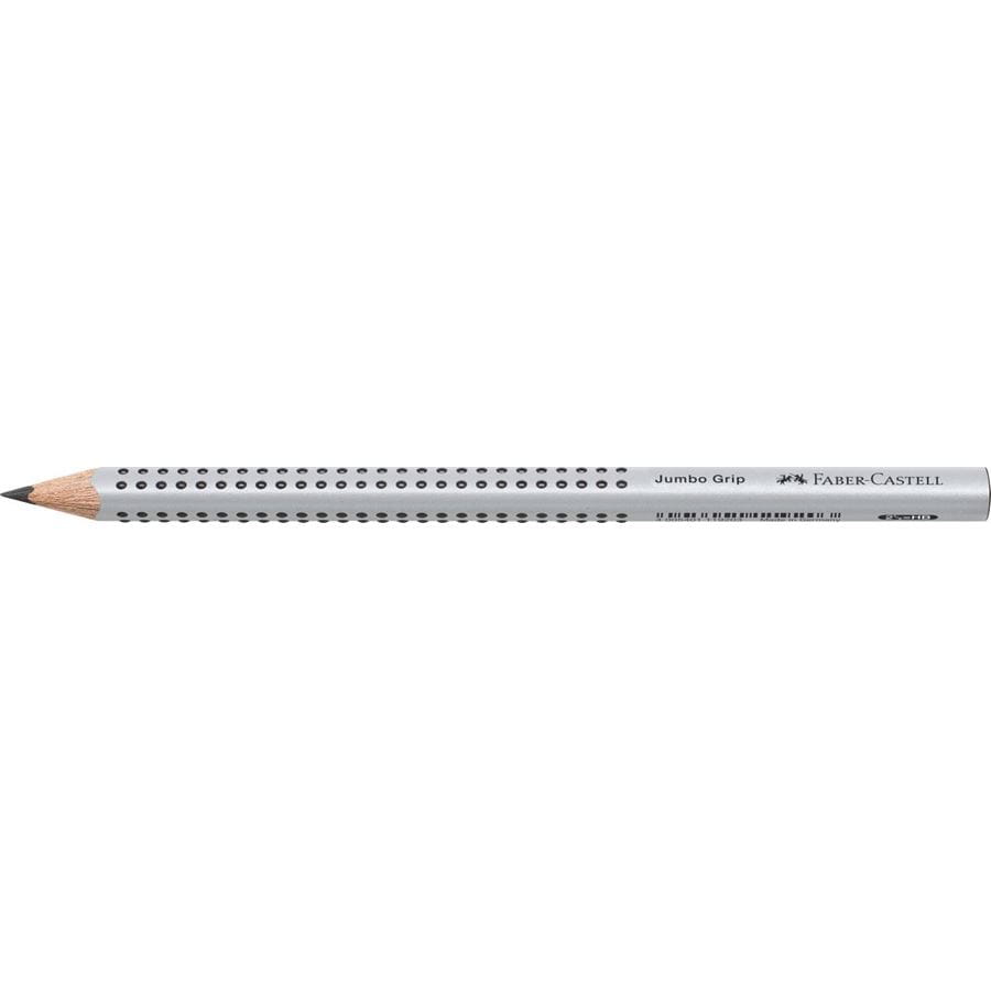 Faber-Castell - Jumbo Grip graphite pencil, HB, silver