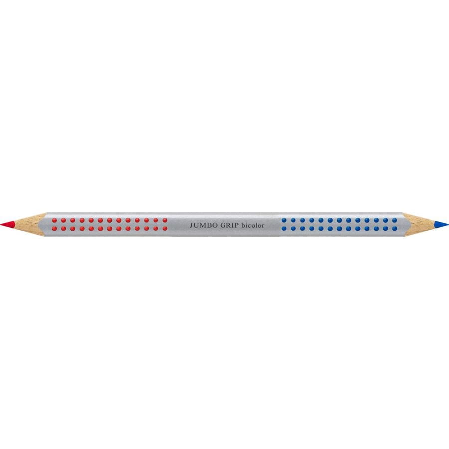 Faber-Castell - Jumbo Grip bicolor for hyphenation & correction, red/blue