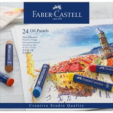 Faber-Castell - Estojo com 24 Cores de Pastel Oleoso