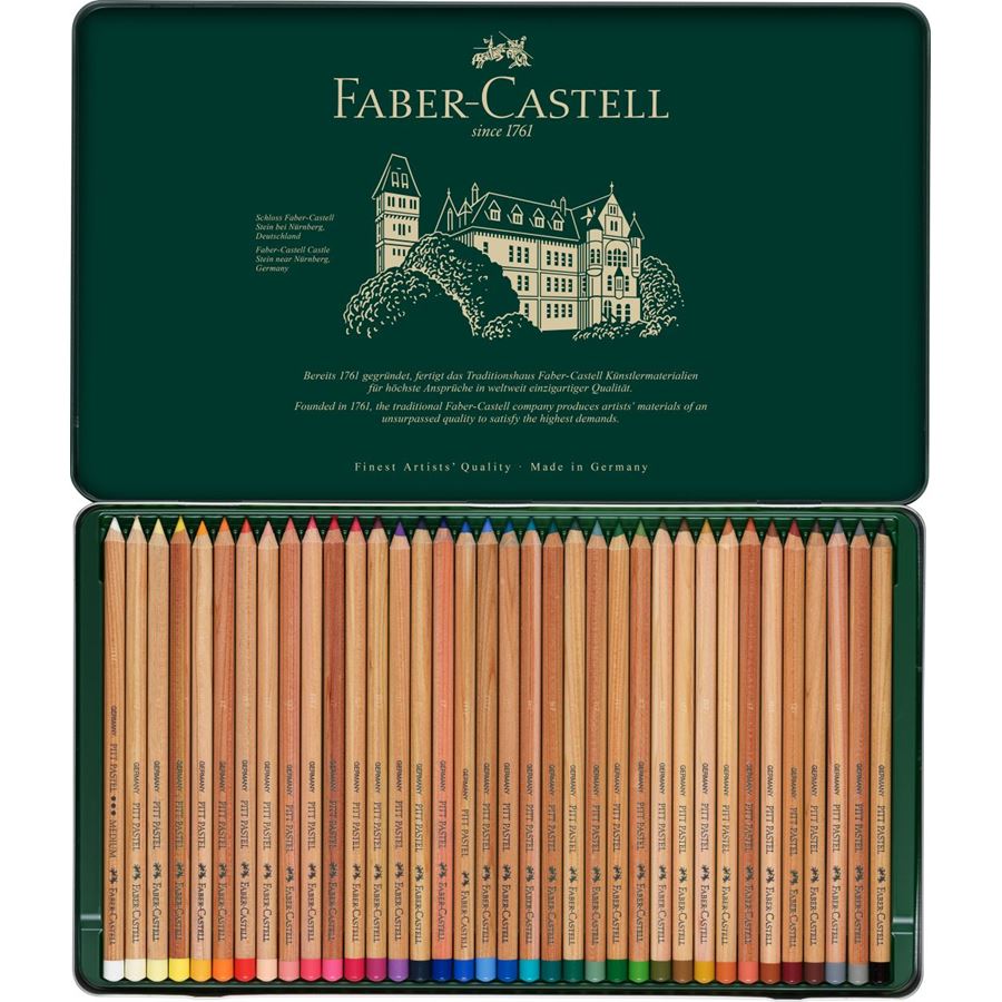 Faber-Castell - Estojo com 36 Cores de Lápis Pastel Pitt