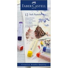 Faber-Castell - Estojo com 12 Cores de Pastel Seco - Bastões Longos